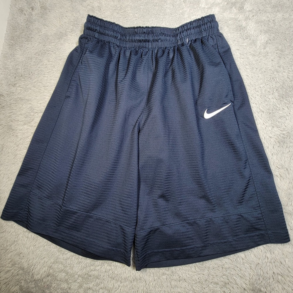 Nike Shorts Sportswear Authentics Mesh Dark Blue Gym Basketball Large